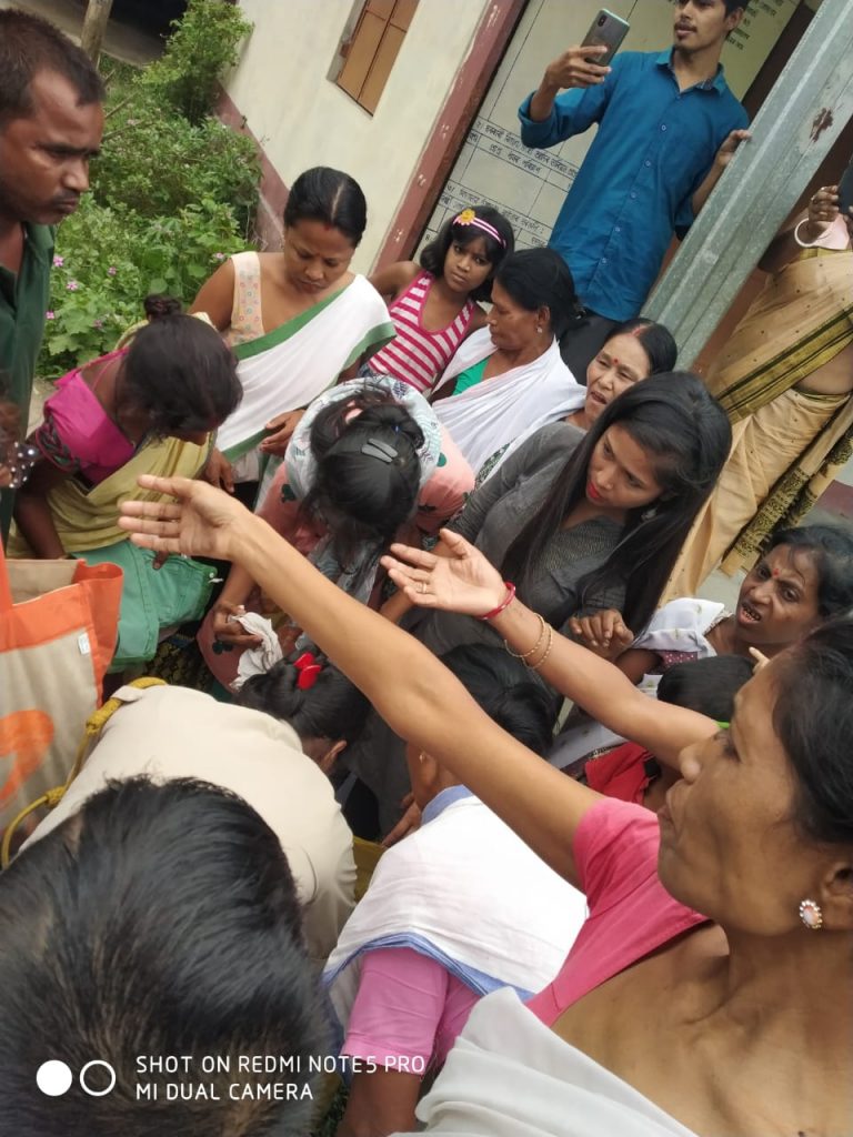 Flood relief camp