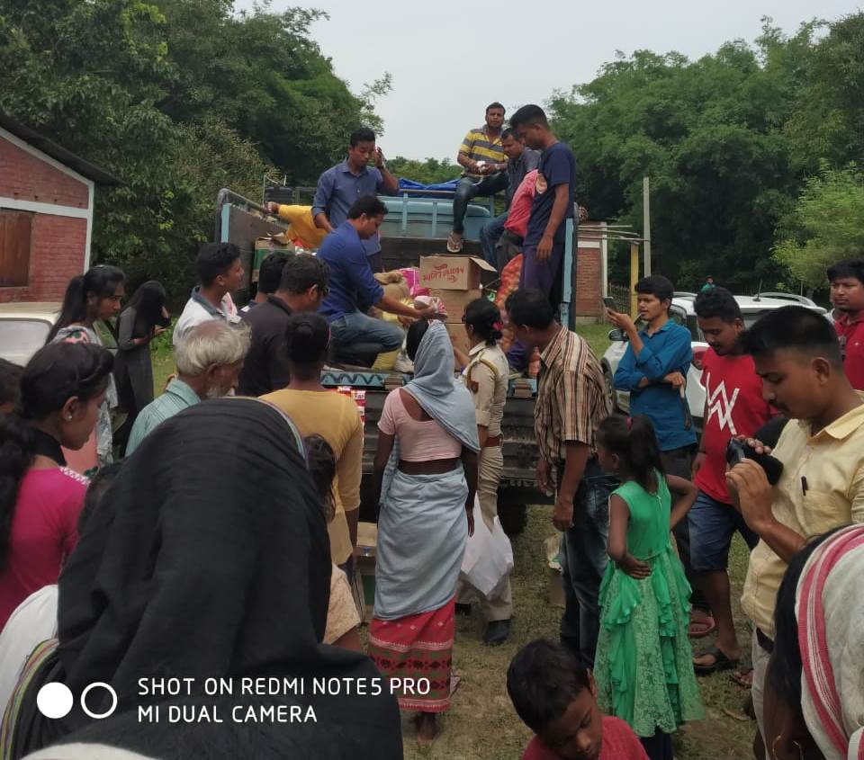 Flood relief camp