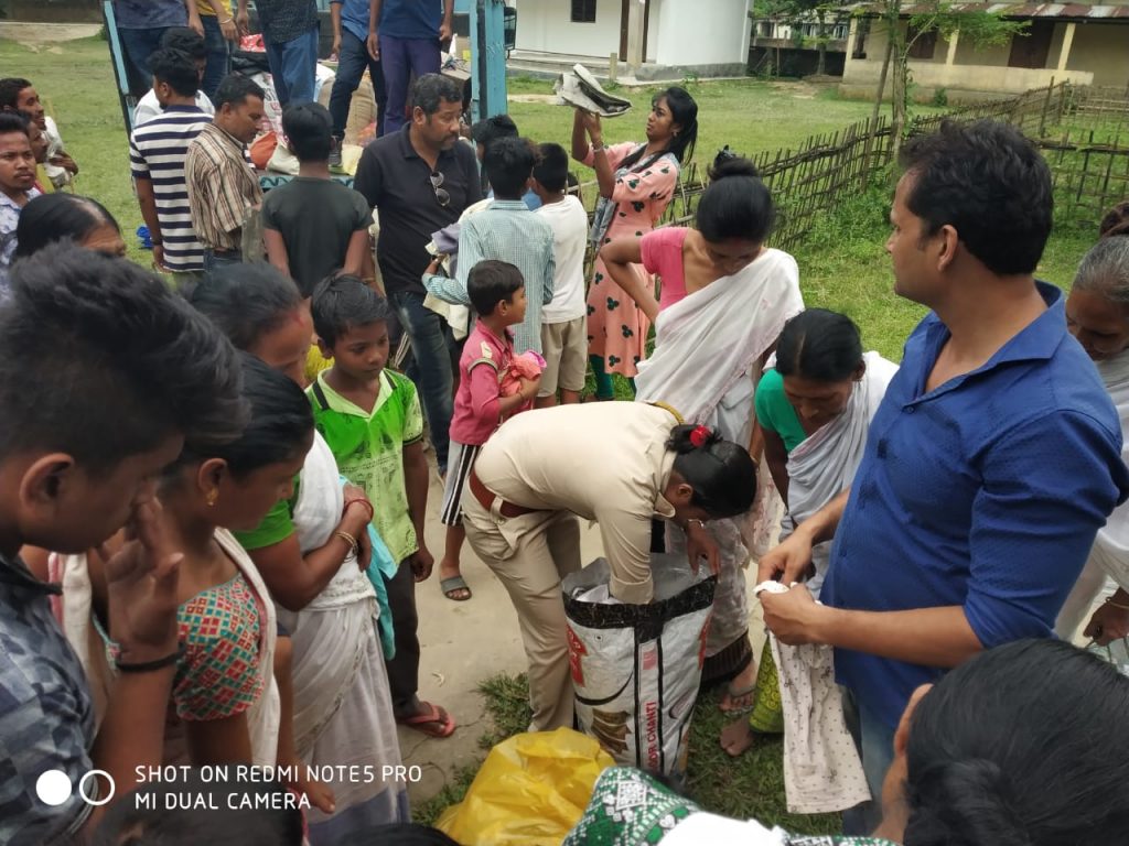 Flood relief camp