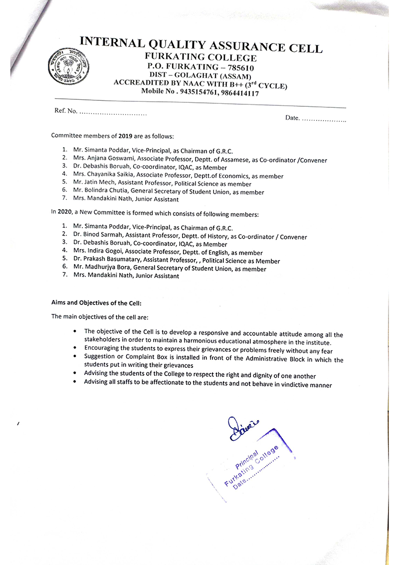 Grievance Redressal Mechanism